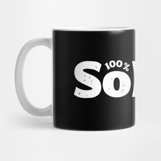 100% Sober AF for Addiction Recovery Mug